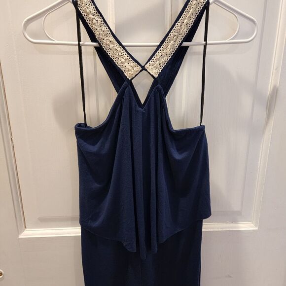 LAmade Navy Bamboo Halter Smocked Dress - Picture 4 of 10